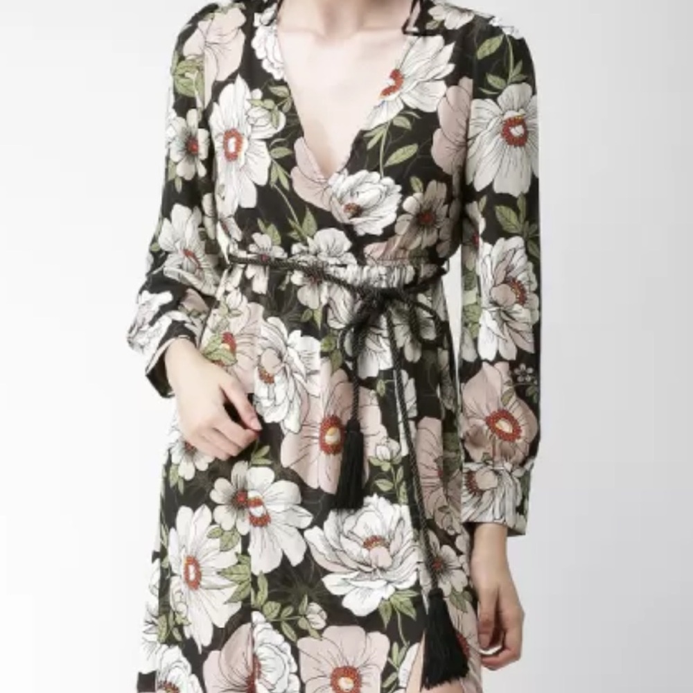 FOREVER 21 Women Black Printed Maxi Dress